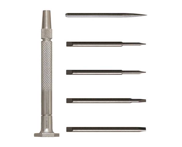 55-0101 – 6pc Steel Handle Slotted/Awl Set