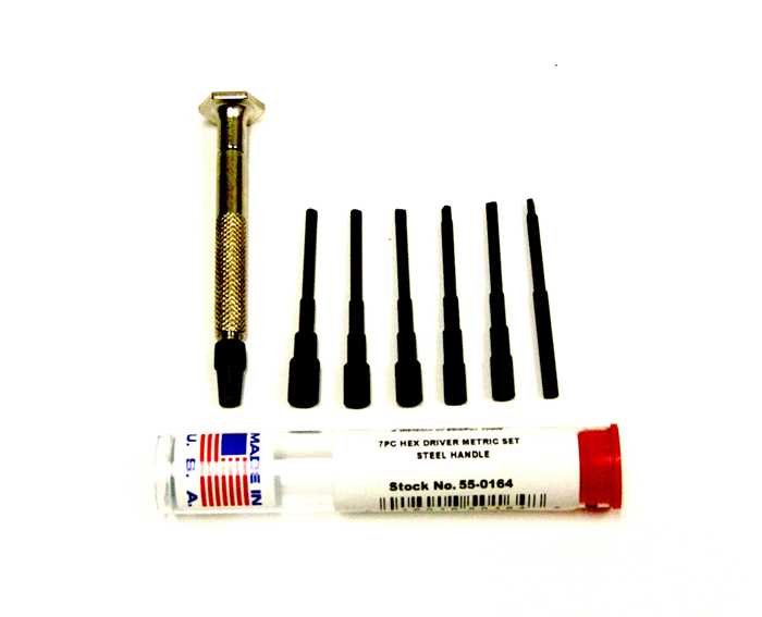 55-0164 – 7pc Steel Handle Metric Nut Driver Set