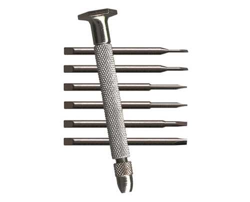55-0175 – 7pc Magnetic Steel Handle Slotted Driver Set