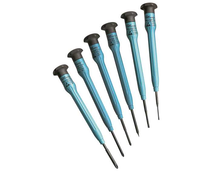 570357 6pc Slotted/Phillips/JIS Screwdriver Set
