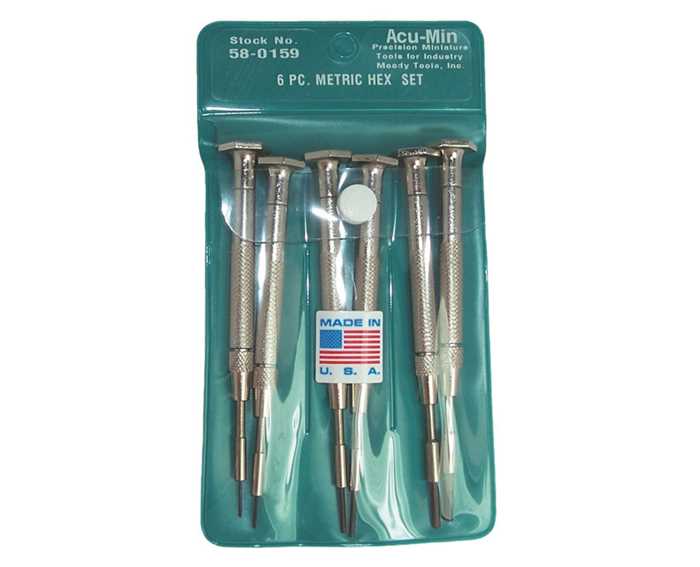 58-0159 – 6pc Steel Handle Metric Hex Set