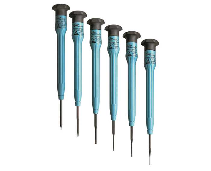58-0316 – 6pc Slotted Fixed ESD Safe Short Handle Set
