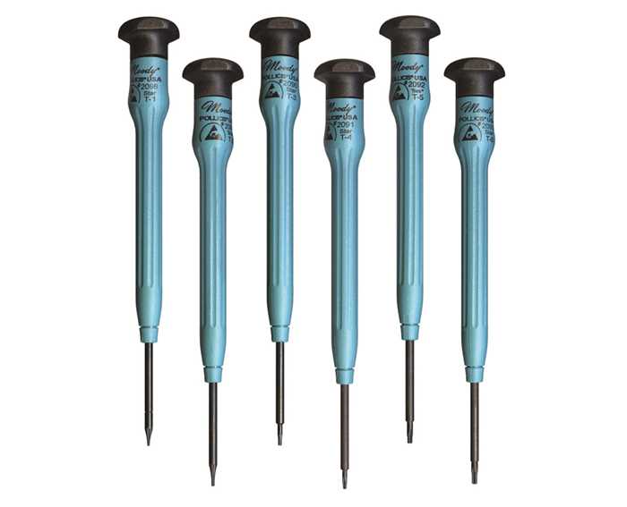 58-0348 – 6pc Fixed ESD Safe Torx Driver Set