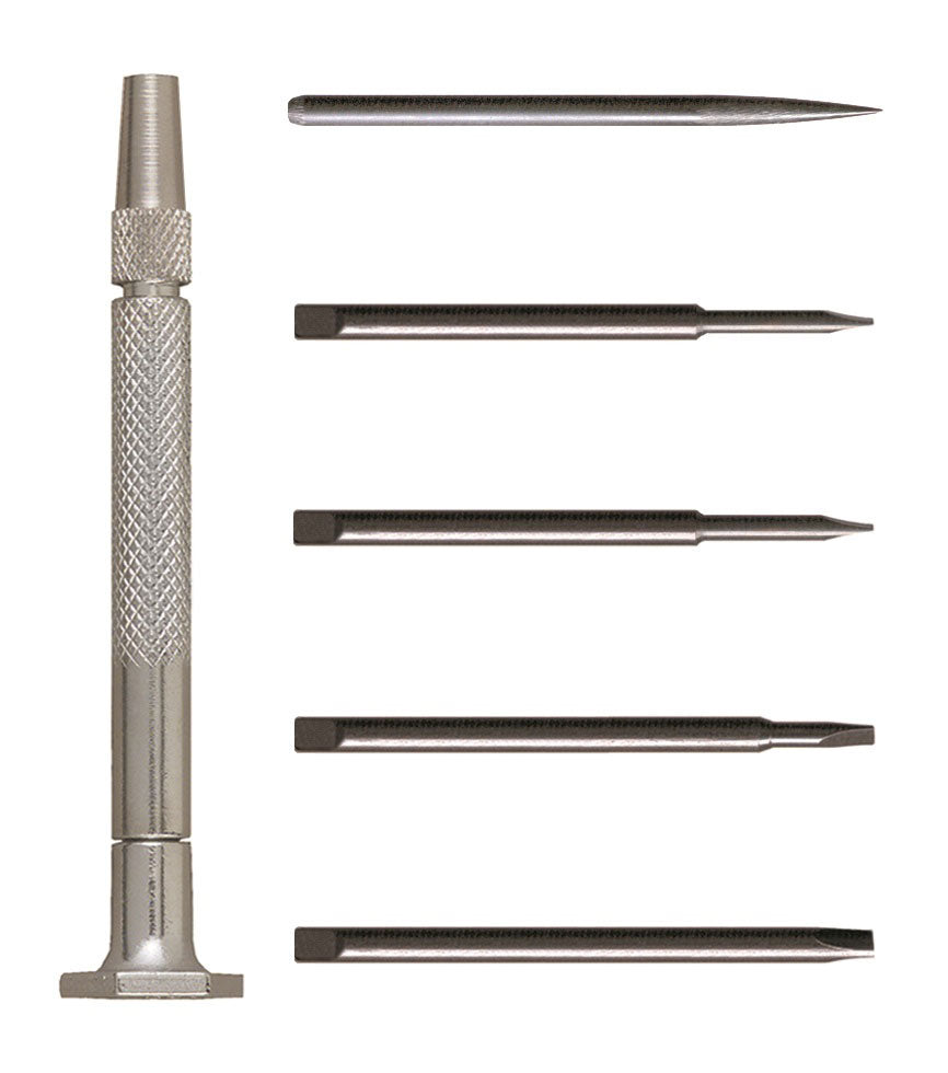 55-0101 – 6pc Steel Handle Slotted/Awl Set