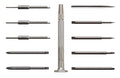 55-0119 – 11pc Steel Handle Slotted/Phillips/Hex/Awl Set