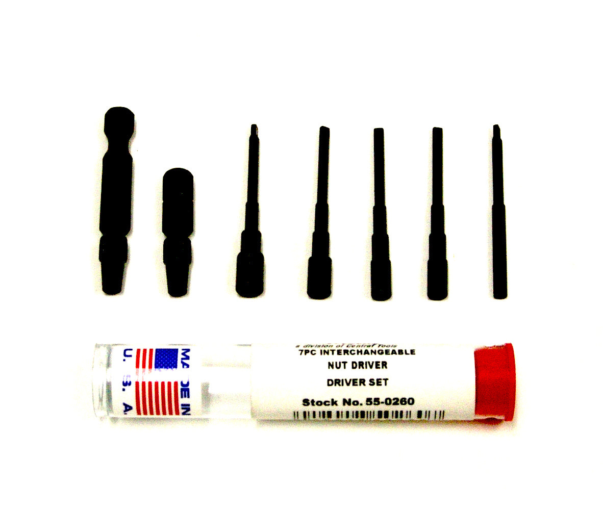 55-0260 – 7pc Nut Driver Adapter Set