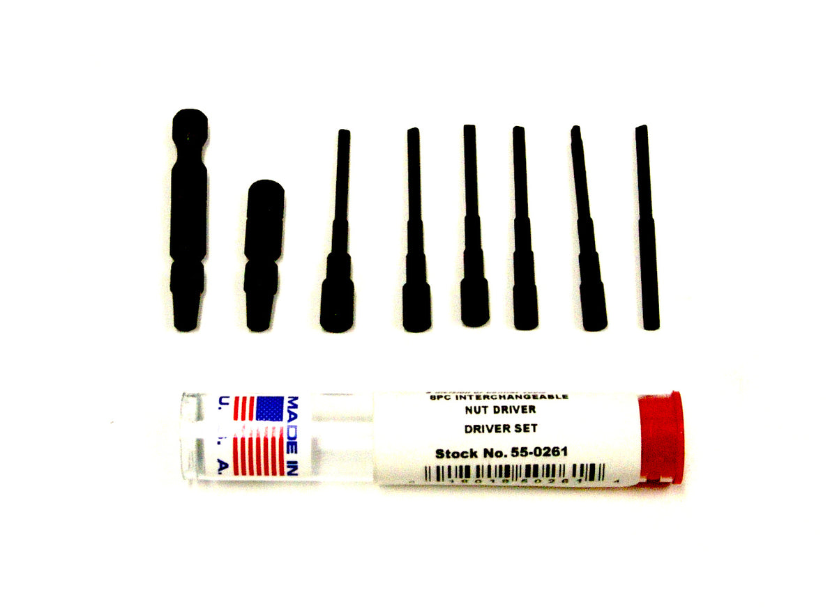 55-0261 – 8pc Metric Nut Driver & Adapter Set