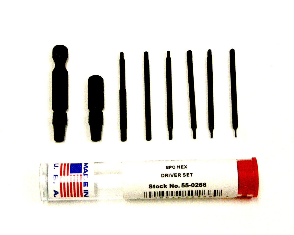 55-0266 – 8pc Hex Set With 2 Adapters