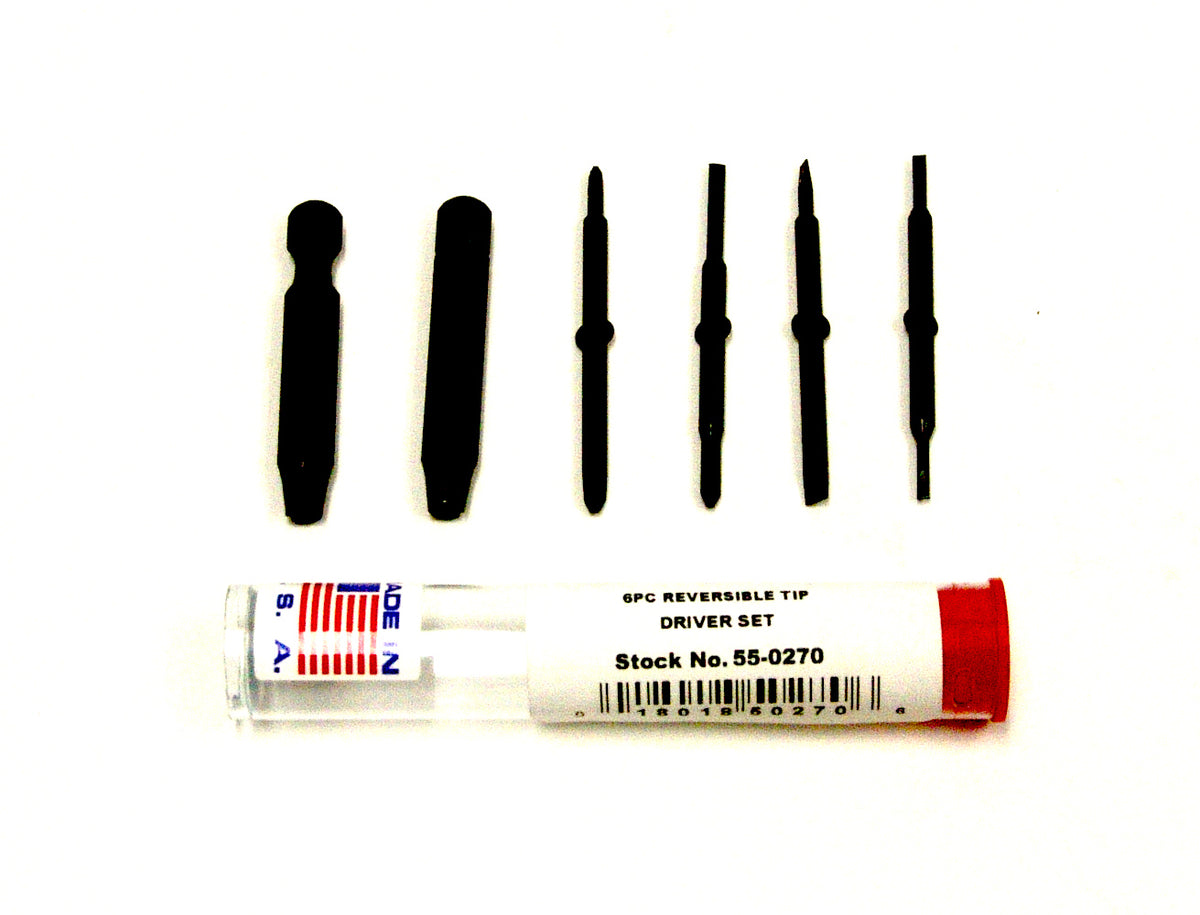55-0270 – 6pc Reversible Tip Set With 2 Adapters Set