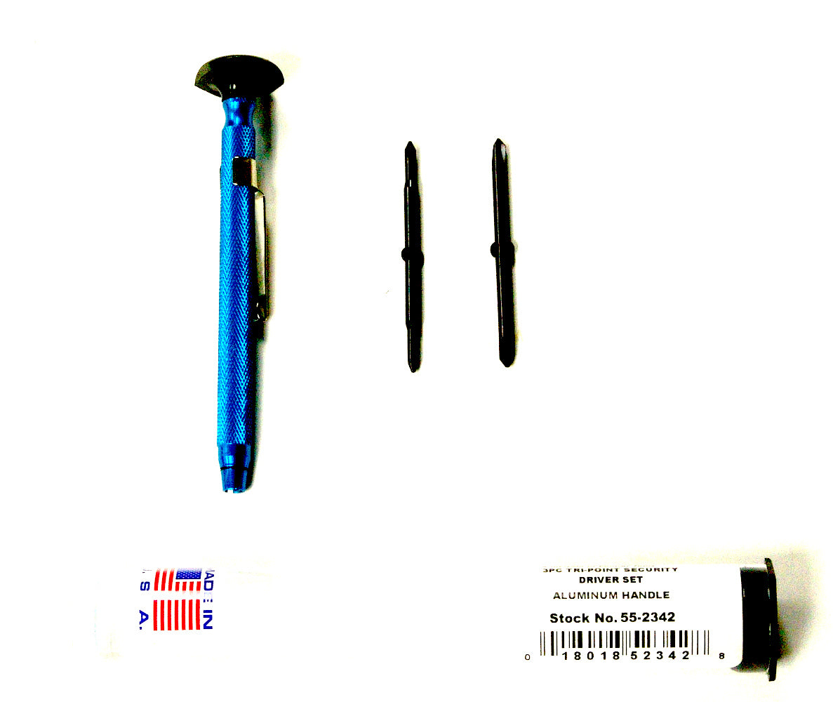 55-2342 – 3pc Tri-Point Reversible Driver Set