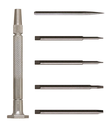 58-0101 – 6pc Steel Handle Slotted  And Awl
