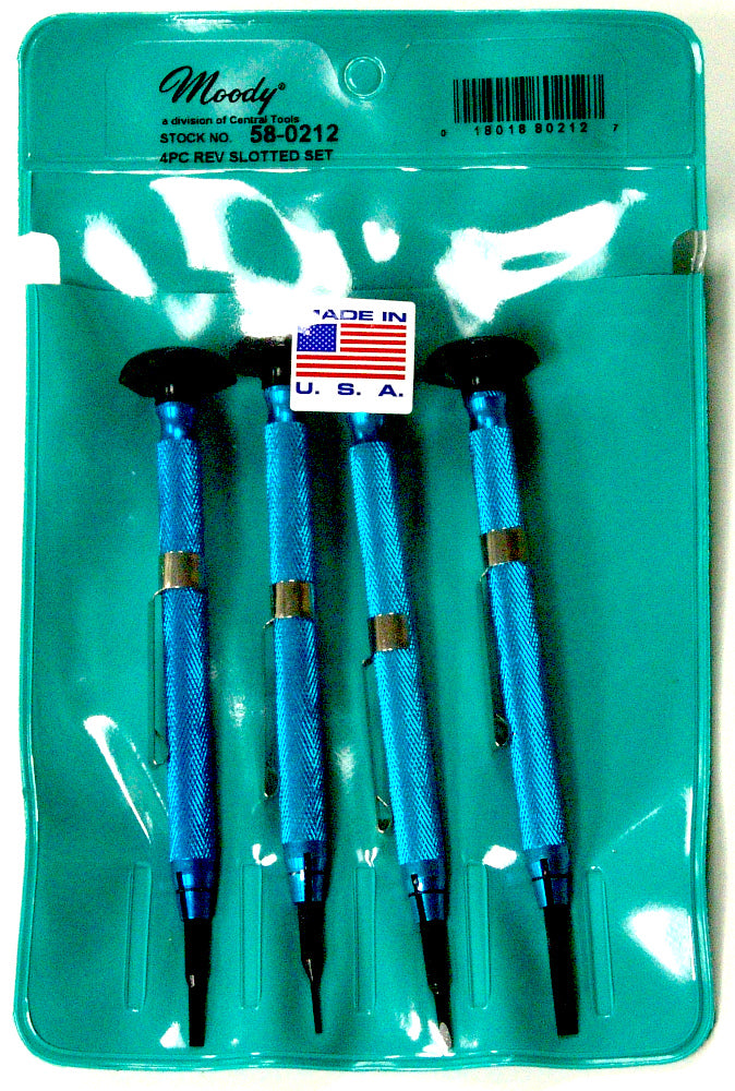 58-0212 – 4pc Reversible Aluminum Handle Slotted Set