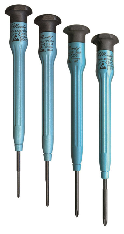 58-0338 - 4pc Philips Fixed ESD Safe Screwdriver Set