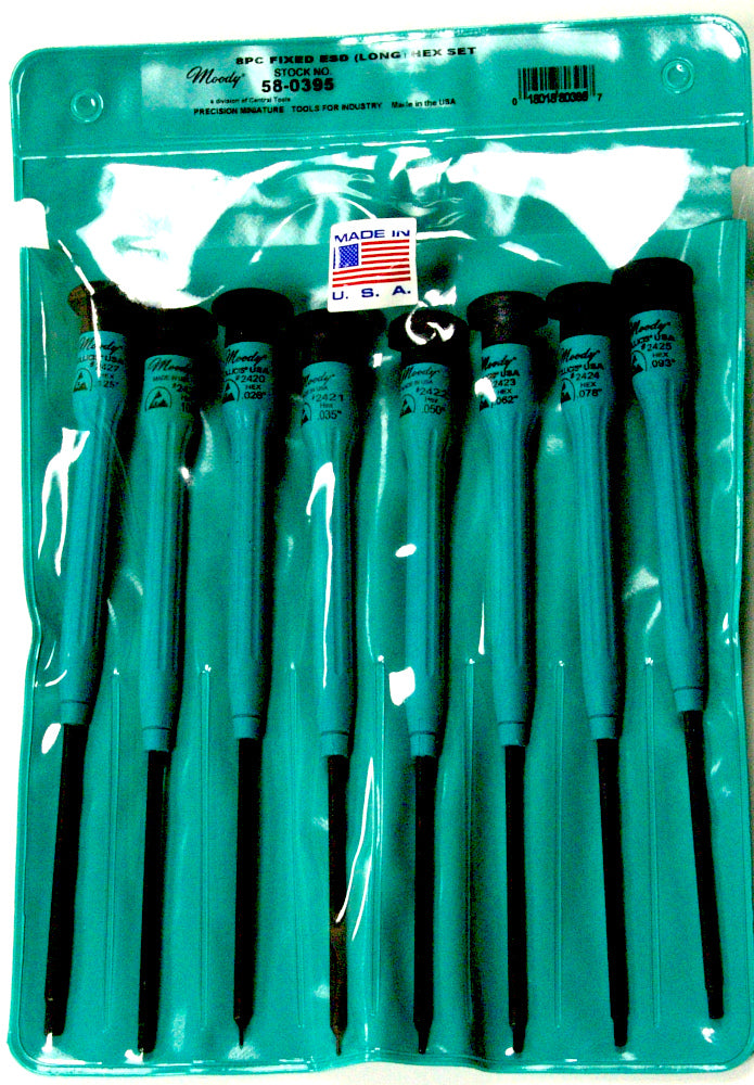 58-0395 – 8pc Fixed ESD Safe Hex Set