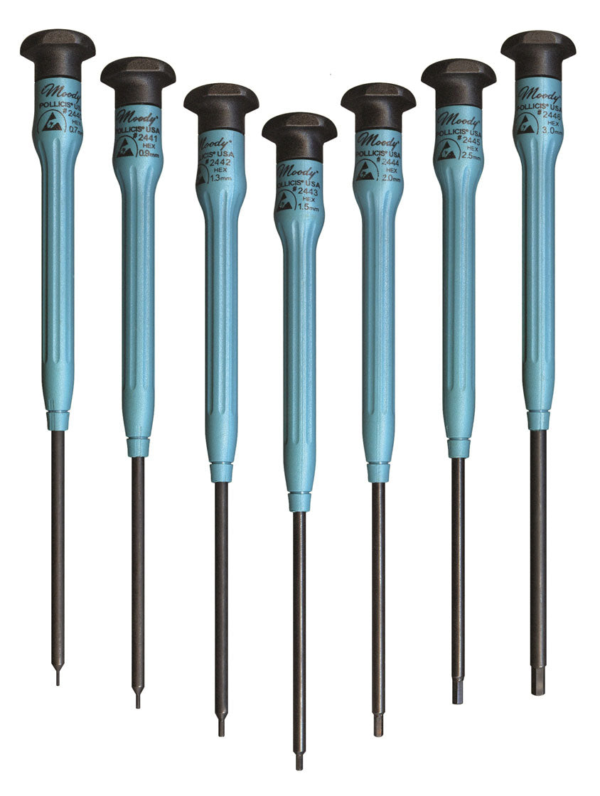 58-0400 – 7pc Fixed ESD Safe Large Metric Hex Set